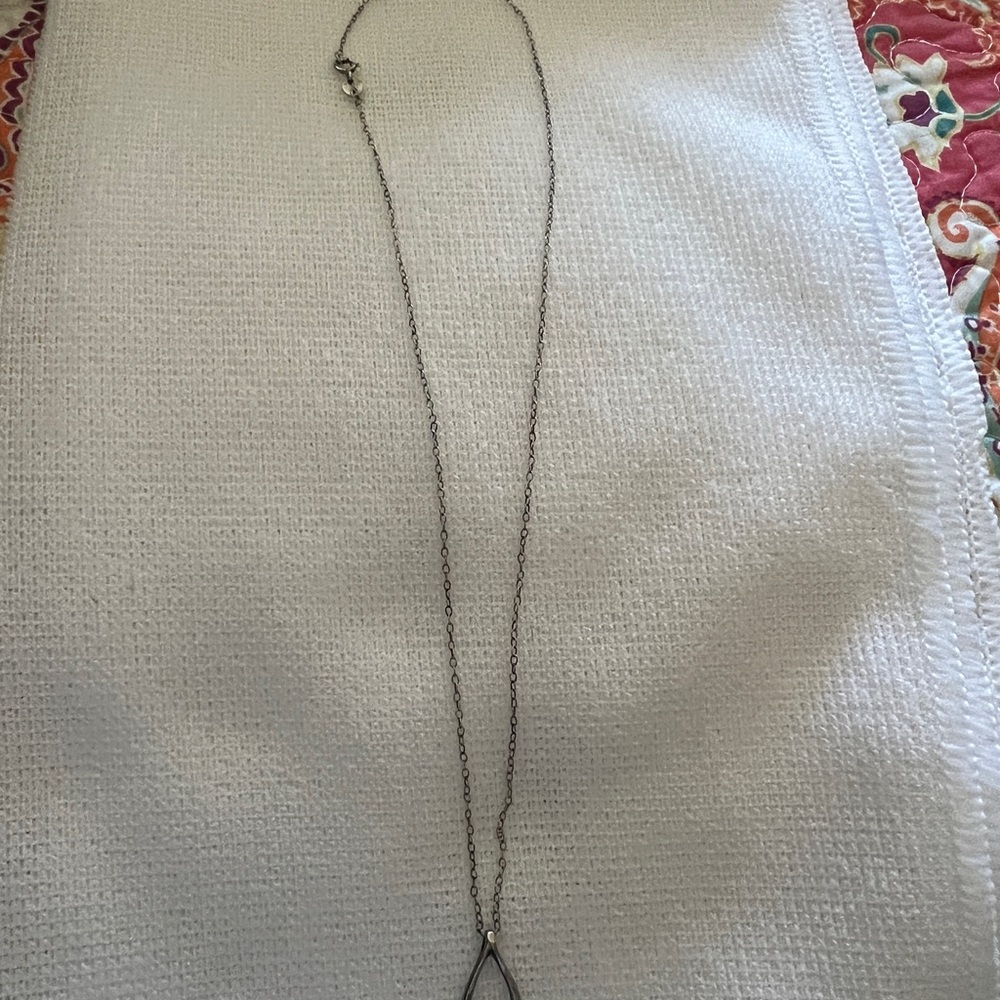 Lauren Moshi Silver Open Wishbone Women’s Necklace